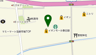 カルディコーヒーファームイオンモール春日部店の地図画像