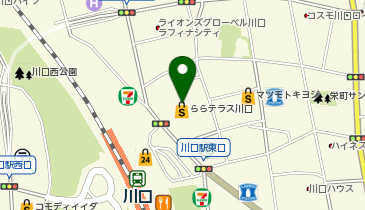 カルディコーヒーファームららテラス川口店の地図画像