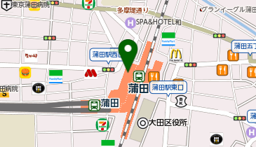 カルディコーヒーファームグランデュオ蒲田店の地図画像