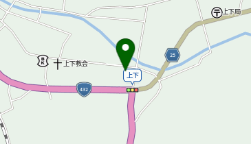 公文式上下町教室の地図画像