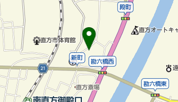 公文式直方新町教室の地図画像