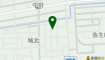 公文式城北教室の地図画像