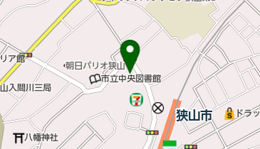 公文式狭山西口教室の地図画像