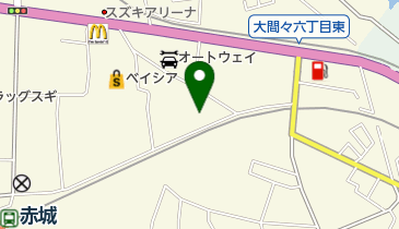 公文式大間々東教室の地図画像