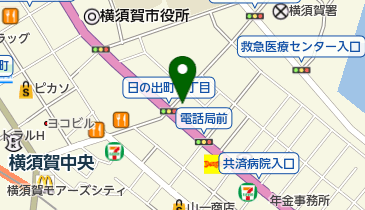 公文式横須賀中央教室の地図画像