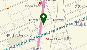 公文式野中教室の地図画像