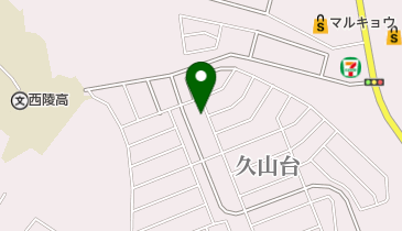 公文式諫早久山台教室の地図画像