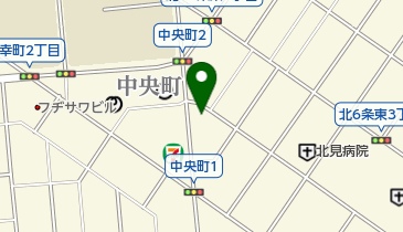 公文式北見中央教室の地図画像