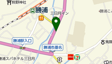 公文式勝浦教室の地図画像