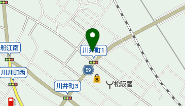 公文式川井町教室の地図画像