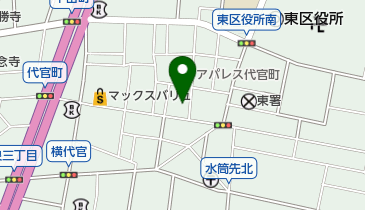 公文式代官町教室の地図画像