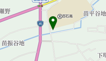 公文式百石中央教室の地図画像