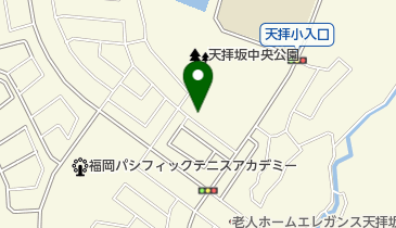 公文式天拝坂教室の地図画像