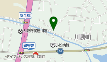 公文式川勝町教室の地図画像