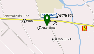 公文式忍野教室の地図画像