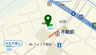 公文式不動前教室の地図画像