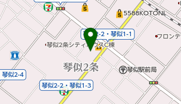 公文式琴似教室の地図画像