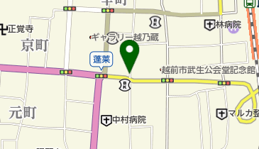 公文式武生蓬莱町教室の地図画像