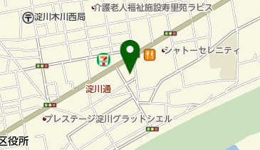 公文式木川西教室の地図画像