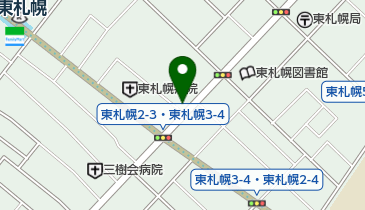 公文式東札幌教室の地図画像