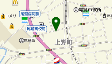 公文式上野町教室の地図画像