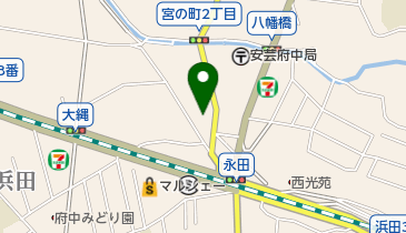 公文式府中町浜田教室の地図画像