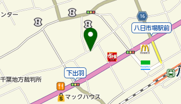 公文式八日市場中央教室の地図画像