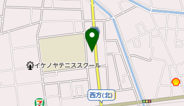 公文式西方北教室の地図画像