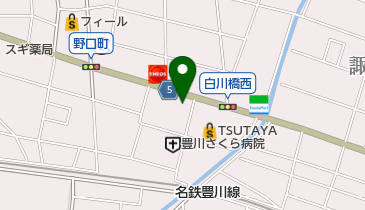 公文式白川教室の地図画像