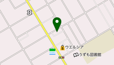 公文式知手中央教室の地図画像