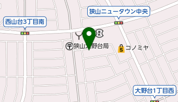 公文式大野台教室の地図画像