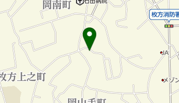 公文式岡山手教室の地図画像