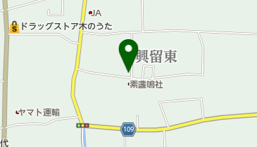 公文式斑鳩興留東教室の地図画像