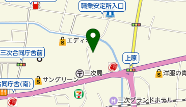 公文式三次十日市東教室の地図画像