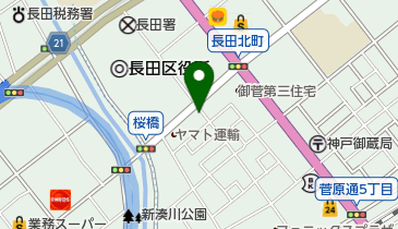 公文式高速長田教室の地図画像