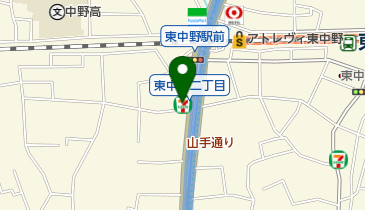 公文式東中野駅前教室の地図画像