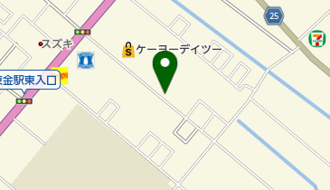 公文式東金みなみ教室の地図画像