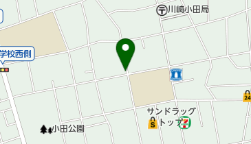 公文式小田教室の地図画像