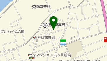 公文式新高教室の地図画像
