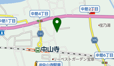 公文式中筋教室の地図画像