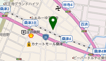 公文式桑津北教室の地図画像