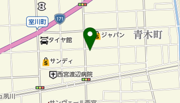 公文式室川教室の地図画像