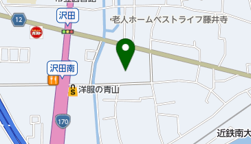 公文式沢田二丁目教室の地図画像