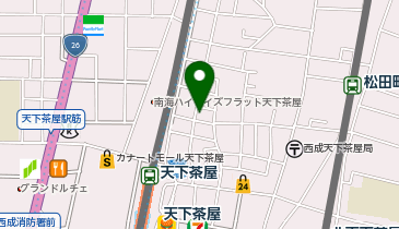 公文式天下茶屋駅前教室の地図画像