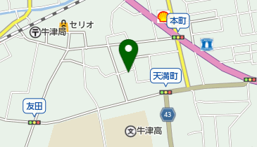 公文式牛津教室の地図画像