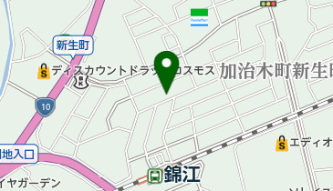 公文式加治木新生町教室の地図画像