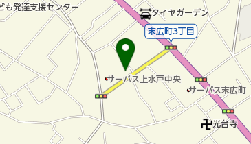 公文式上水戸教室の地図画像