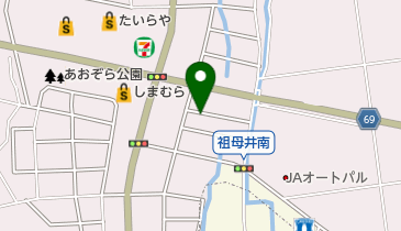 公文式祖母井教室の地図画像