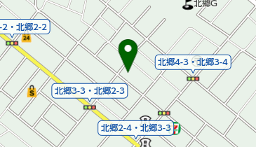 公文式北郷3・3教室の地図画像