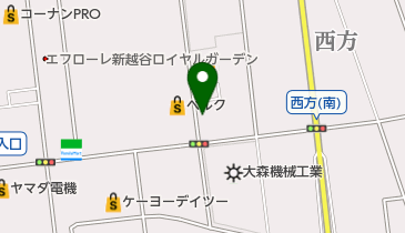 公文式西方南教室の地図画像